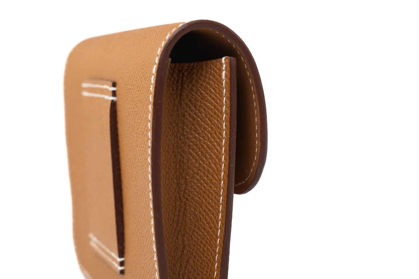 Hermes Wallet  Hermès Gold Veau Epsom Constance Slim Wallet - Redeluxe