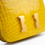 Hermes Wallet Yellow  Hermès Mimosa Alligator Mississippiensis Constance Slim Wallet - Redeluxe