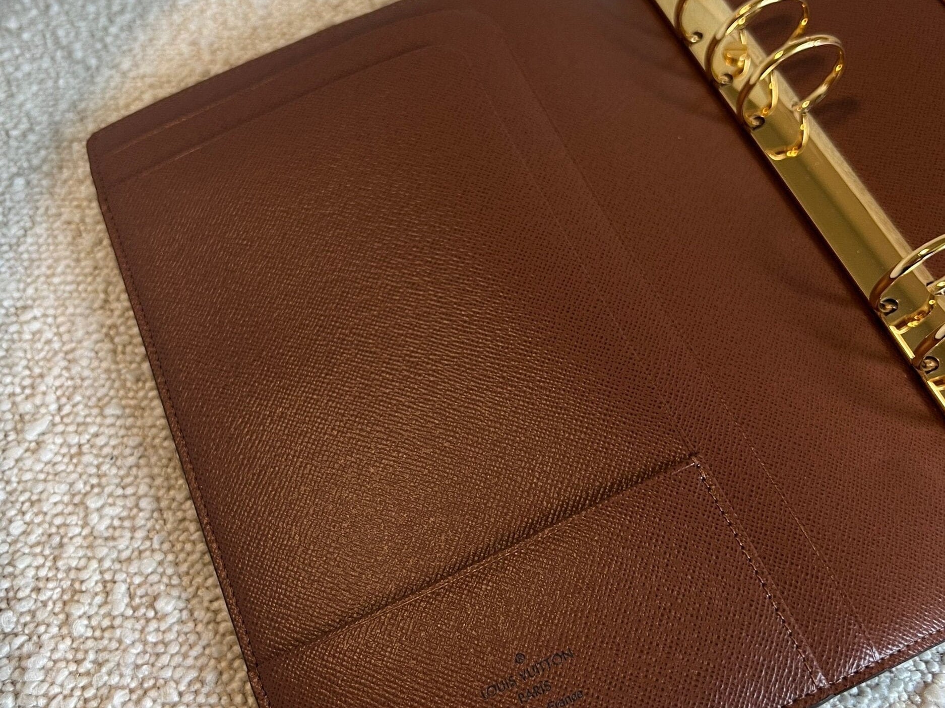 Louis Vuitton Agenda Cover Brown Louis Vuitton Monogram Large Ring Agenda Cover - Redeluxe