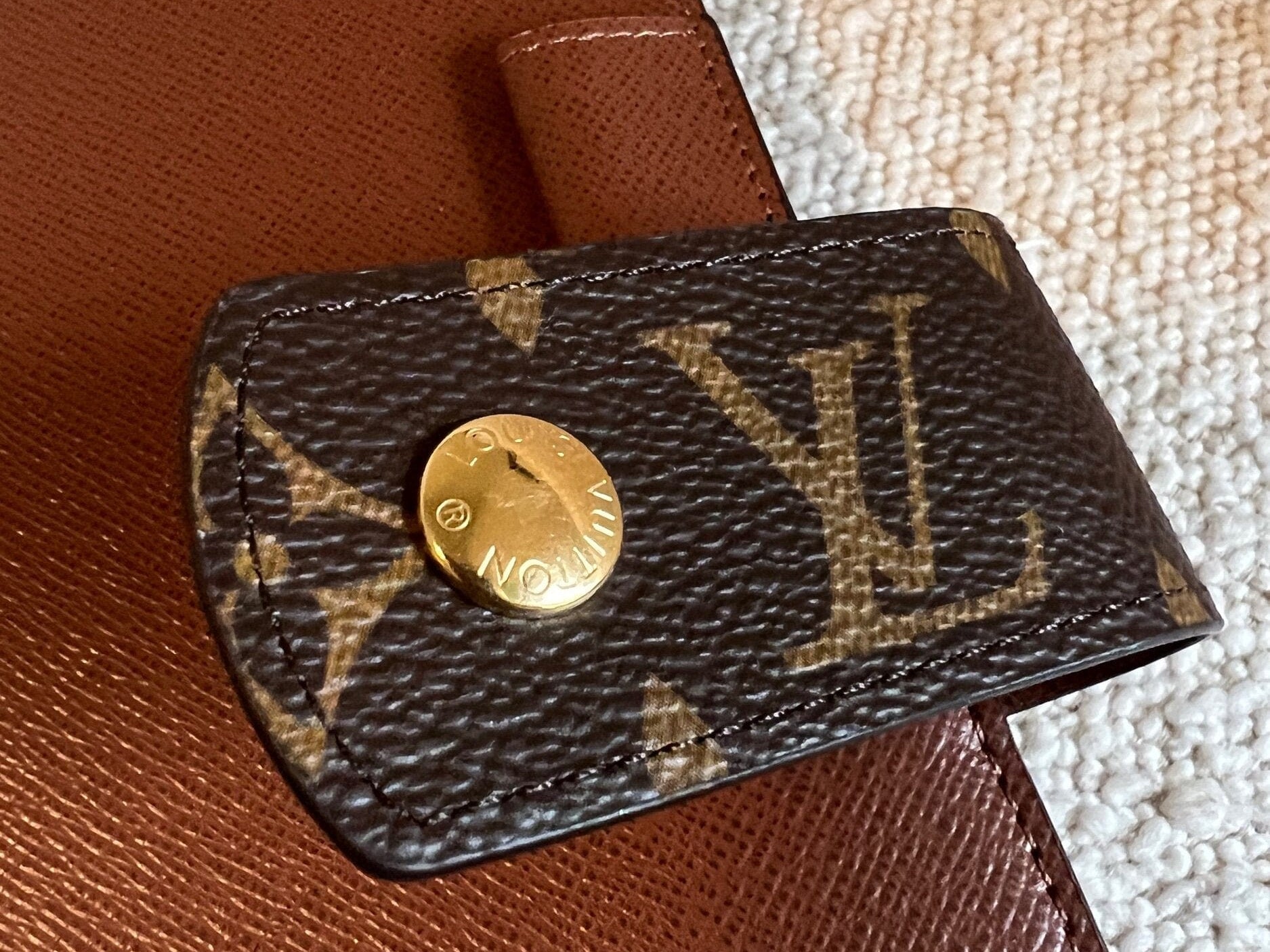 Louis Vuitton Agenda Cover Brown Louis Vuitton Monogram Large Ring Agenda Cover - Redeluxe