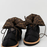 Louis Vuitton Boots Black Louis Vuitton Ankle Comfort Black Water Repellent Nylon Monogram Boots/Booties - Redeluxe