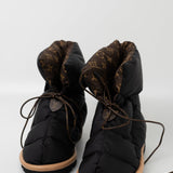 Louis Vuitton Boots Black Louis Vuitton Ankle Comfort Black Water Repellent Nylon Monogram Boots/Booties - Redeluxe