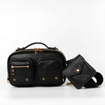 Louis Vuitton Crossbody Black Louis Vuitton Utility Crossbody Bag Black Monogram Embossed - Redeluxe