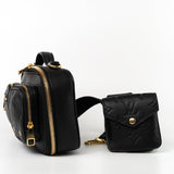 Louis Vuitton Crossbody Black Louis Vuitton Utility Crossbody Bag Black Monogram Embossed - Redeluxe
