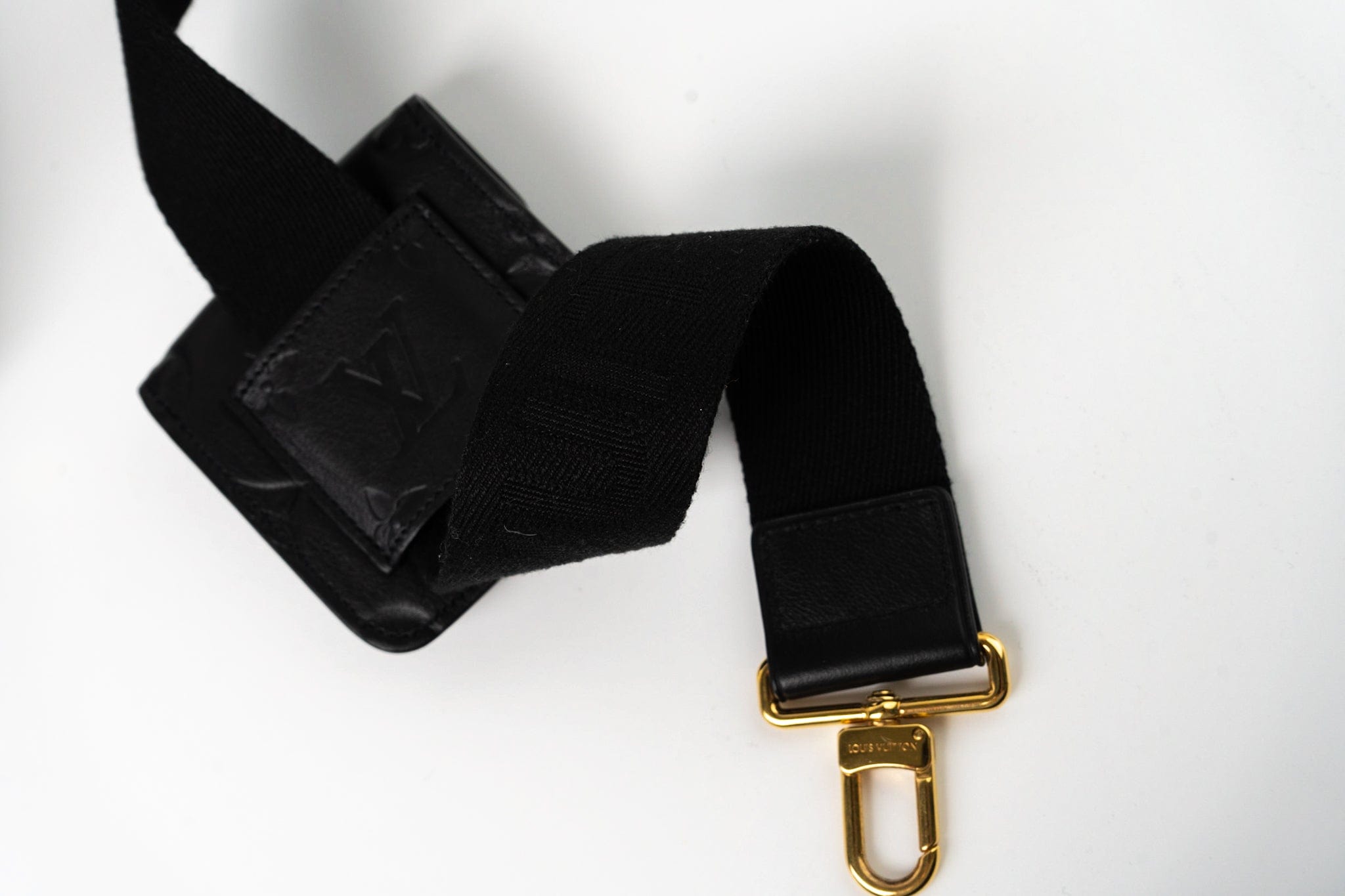 Louis Vuitton Crossbody Black Louis Vuitton Utility Crossbody Bag Black Monogram Embossed - Redeluxe