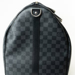 Louis Vuitton Duffle Bag Louis Vuitton Keepall 55 Bandouliere in Damier Graphite Canvas - Redeluxe