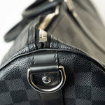 Louis Vuitton Duffle Bag Louis Vuitton Keepall 55 Bandouliere in Damier Graphite Canvas - Redeluxe