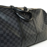 Louis Vuitton Duffle Bag Louis Vuitton Keepall 55 Bandouliere in Damier Graphite Canvas - Redeluxe