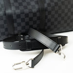 Louis Vuitton Duffle Bag Louis Vuitton Keepall 55 Bandouliere in Damier Graphite Canvas - Redeluxe