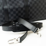 Louis Vuitton Duffle Bag Louis Vuitton Keepall 55 Bandouliere in Damier Graphite Canvas - Redeluxe