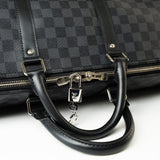 Louis Vuitton Duffle Bag Louis Vuitton Keepall 55 Bandouliere in Damier Graphite Canvas - Redeluxe