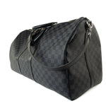 Louis Vuitton Duffle Bag Louis Vuitton Keepall 55 Bandouliere in Damier Graphite Canvas - Redeluxe