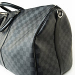 Louis Vuitton Duffle Bag Louis Vuitton Keepall 55 Bandouliere in Damier Graphite Canvas - Redeluxe