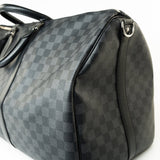 Louis Vuitton Duffle Bag Louis Vuitton Keepall 55 Bandouliere in Damier Graphite Canvas - Redeluxe