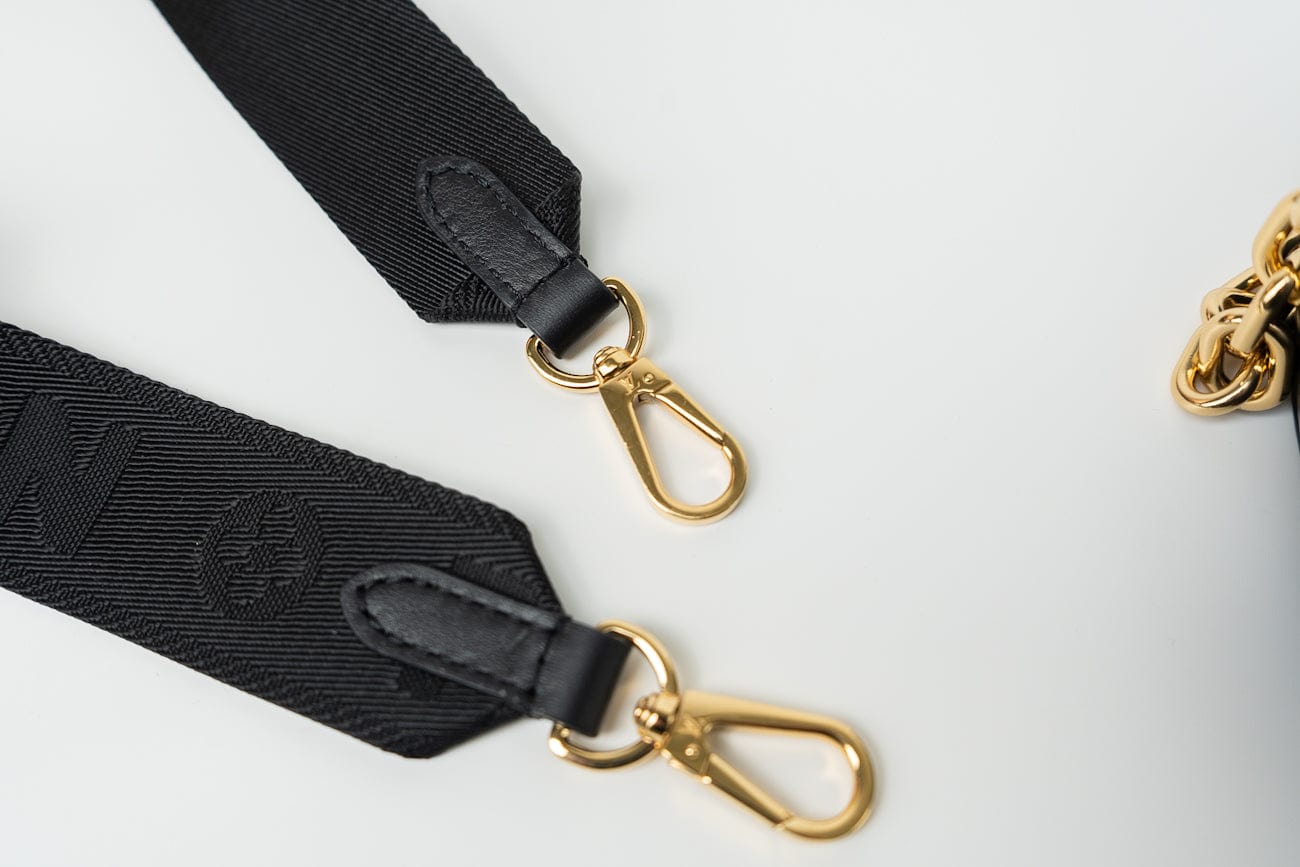 Louis Vuitton Handbag Black Louis Vuitton Black Monogram Calfskin Leather Papillon BB Bag - Redeluxe