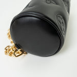 Louis Vuitton Handbag Black Louis Vuitton Black Monogram Calfskin Leather Papillon BB Bag - Redeluxe
