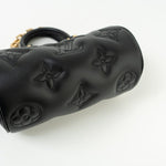 Louis Vuitton Handbag Black Louis Vuitton Black Monogram Calfskin Leather Papillon BB Bag - Redeluxe