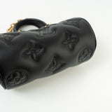 Louis Vuitton Handbag Black Louis Vuitton Black Monogram Calfskin Leather Papillon BB Bag - Redeluxe
