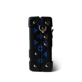 Louis Vuitton Handbag Blue Louis Vuitton Monogram Petite Malle Blue Black - Redeluxe