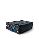 Louis Vuitton Handbag Blue Louis Vuitton Monogram Petite Malle Blue Black - Redeluxe