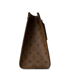 Louis Vuitton Handbag Brown Louis Vuitton Onthego Monogram Reverse MM - Redeluxe