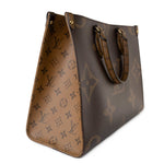 Louis Vuitton Handbag Brown Louis Vuitton Onthego Monogram Reverse MM - Redeluxe
