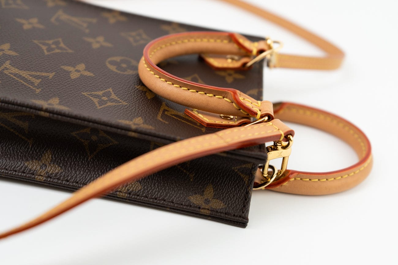 Louis Vuitton Handbag Brown Louis Vuitton Petit Sac Plat - Redeluxe