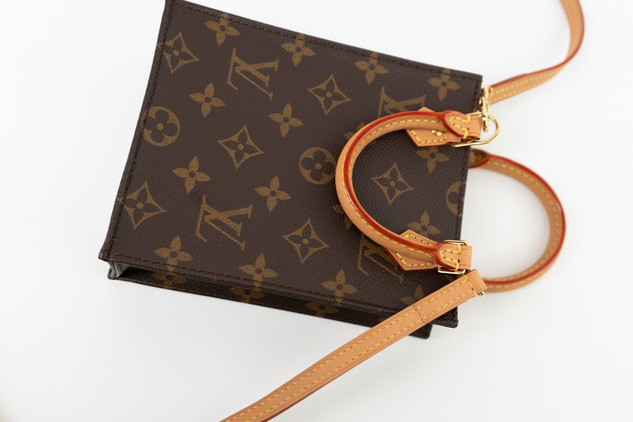 Louis Vuitton Handbag Brown Louis Vuitton Petit Sac Plat - Redeluxe