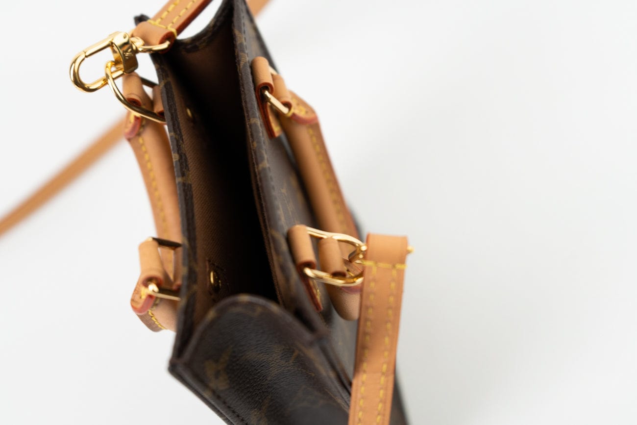 Louis Vuitton Handbag Brown Louis Vuitton Petit Sac Plat - Redeluxe
