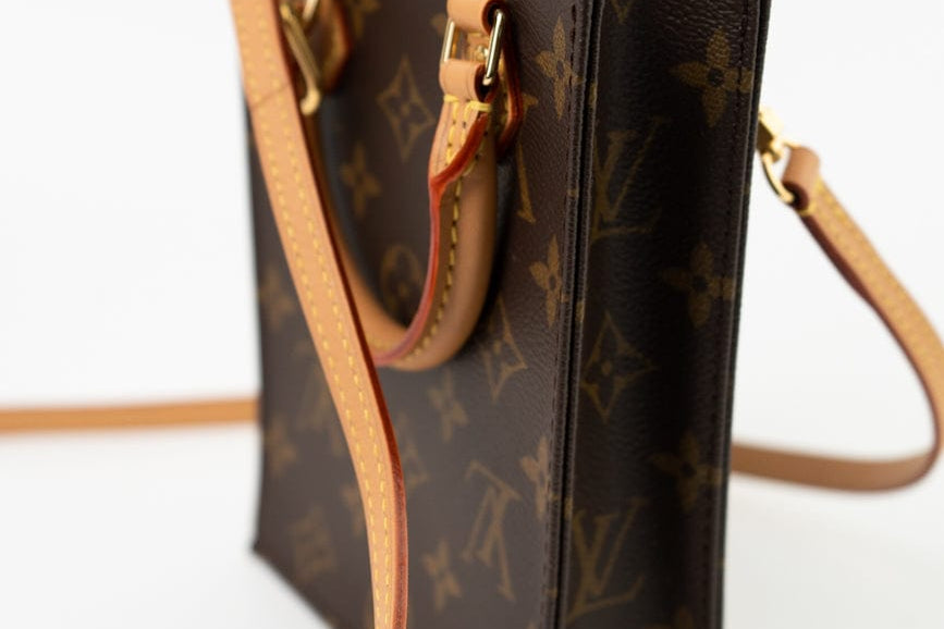 Louis Vuitton Handbag Brown Louis Vuitton Petit Sac Plat - Redeluxe