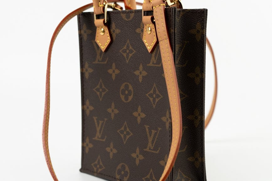 Louis Vuitton Handbag Brown Louis Vuitton Petit Sac Plat - Redeluxe
