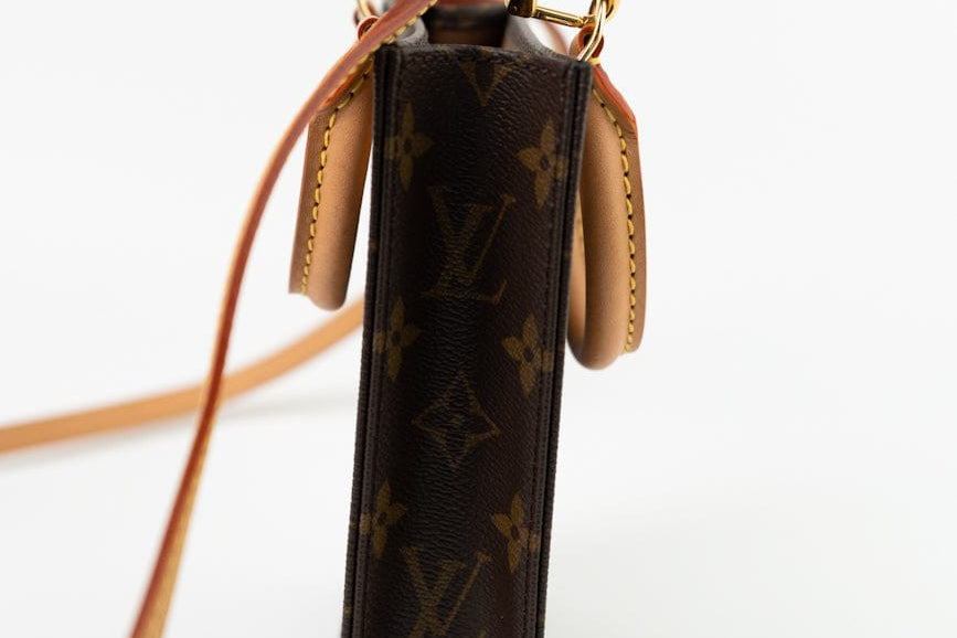 Louis Vuitton Handbag Brown Louis Vuitton Petit Sac Plat - Redeluxe