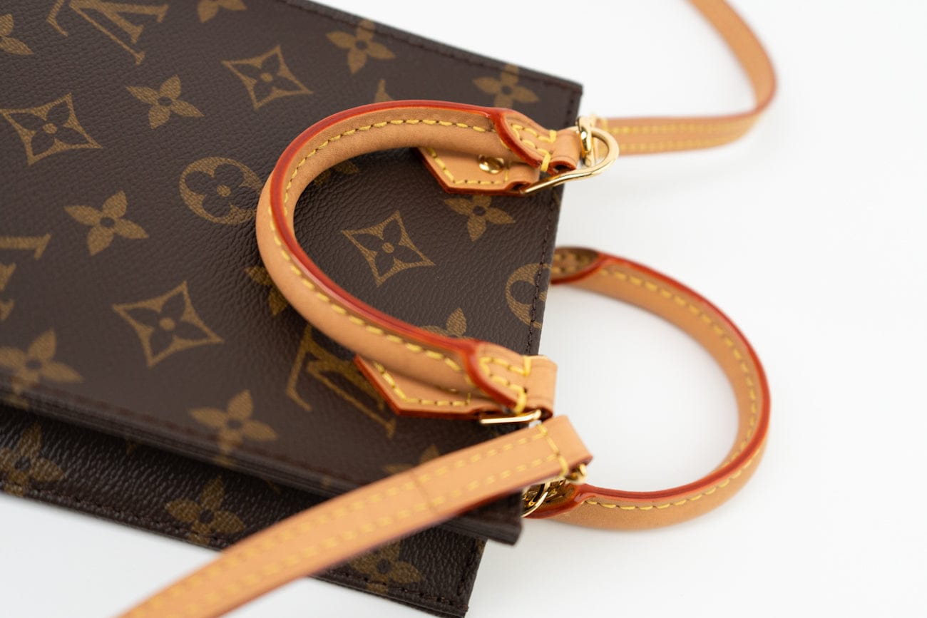 Louis Vuitton Handbag Brown Louis Vuitton Petit Sac Plat - Redeluxe