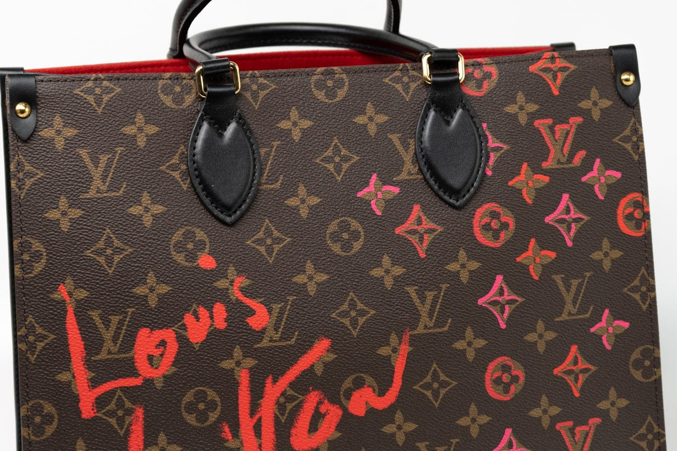 Louis Vuitton Handbag Red LOUIS VUITTON- Onthego MM Valentine’s Day Collection - Redeluxe
