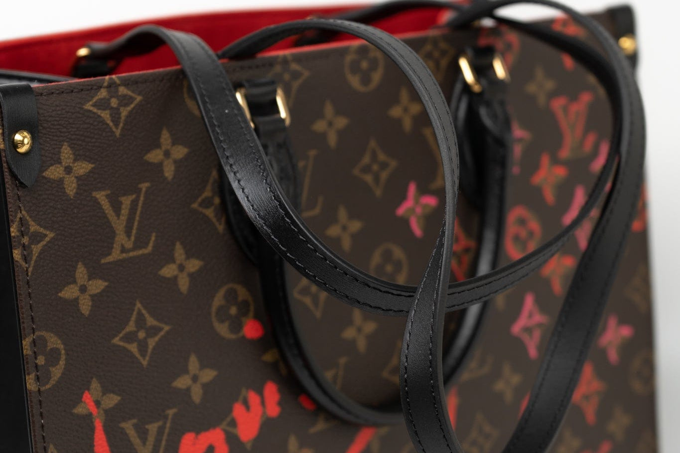 Louis Vuitton Handbag Red LOUIS VUITTON- Onthego MM Valentine’s Day Collection - Redeluxe