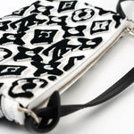 Louis Vuitton Handbag White Tufted Monogram X UF Pochette Accessories Black White - Redeluxe