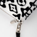 Louis Vuitton Handbag White Tufted Monogram X UF Pochette Accessories Black White - Redeluxe