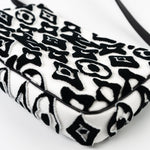 Louis Vuitton Handbag White Tufted Monogram X UF Pochette Accessories Black White - Redeluxe