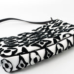 Louis Vuitton Handbag White Tufted Monogram X UF Pochette Accessories Black White - Redeluxe