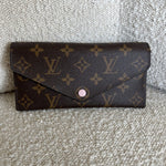 Louis Vuitton Pouch Purse Brown Louis Vuitton Rose Ballerine Monogram Canvas Josephine Wallet - Redeluxe