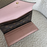 Louis Vuitton Pouch Purse Brown Louis Vuitton Rose Ballerine Monogram Canvas Josephine Wallet - Redeluxe