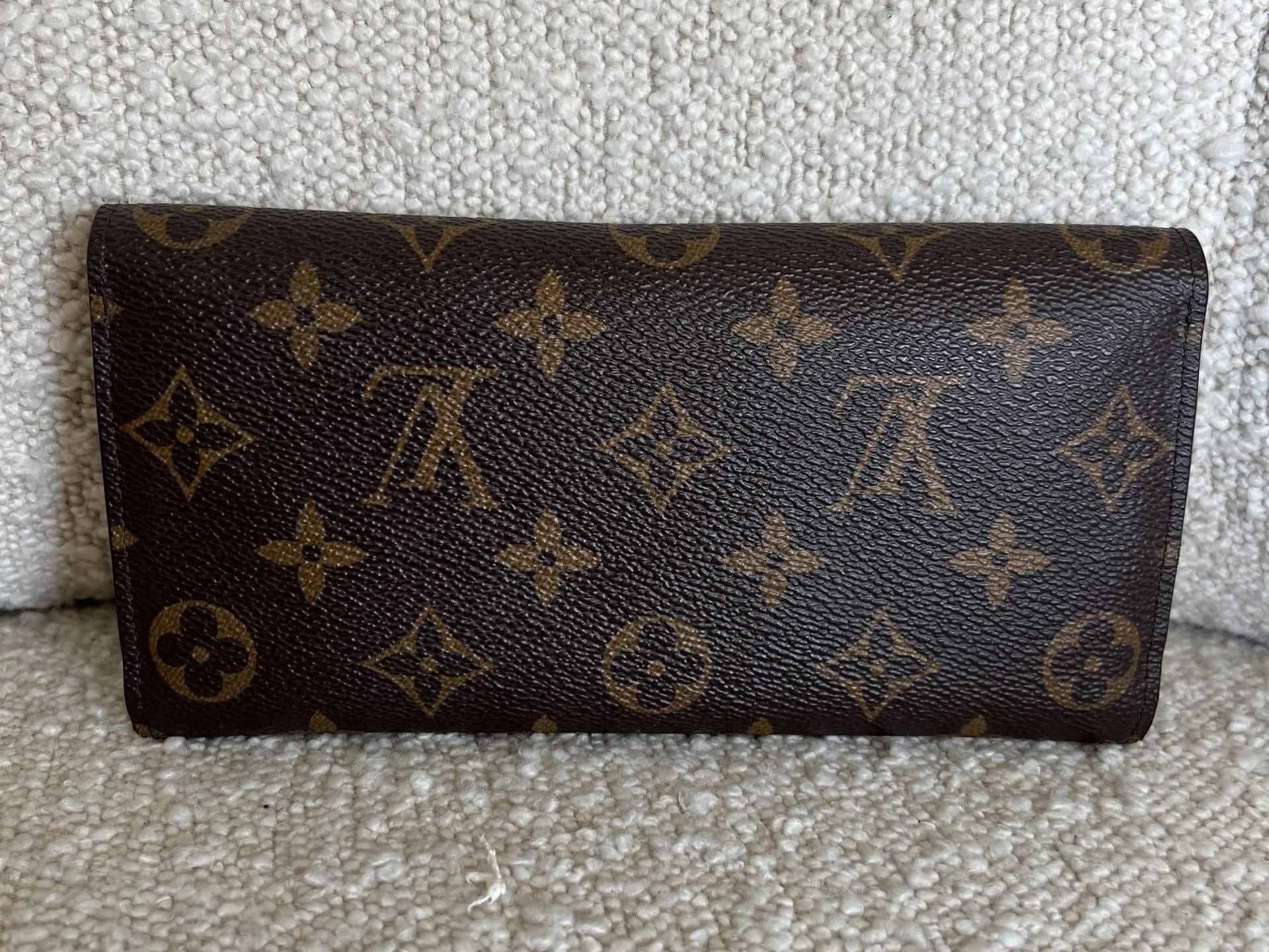 Louis Vuitton Pouch Purse Brown Louis Vuitton Rose Ballerine Monogram Canvas Josephine Wallet - Redeluxe