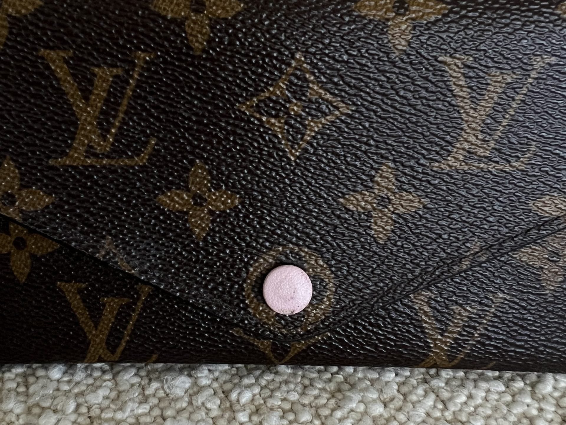 Louis Vuitton Pouch Purse Brown Louis Vuitton Rose Ballerine Monogram Canvas Josephine Wallet - Redeluxe