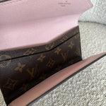 Louis Vuitton Pouch Purse Brown Louis Vuitton Rose Ballerine Monogram Canvas Josephine Wallet - Redeluxe