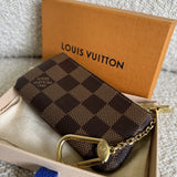 Louis Vuitton Pouch Purse Louis Vuitton  Damier Ebene Zipped Coin Purse - Redeluxe