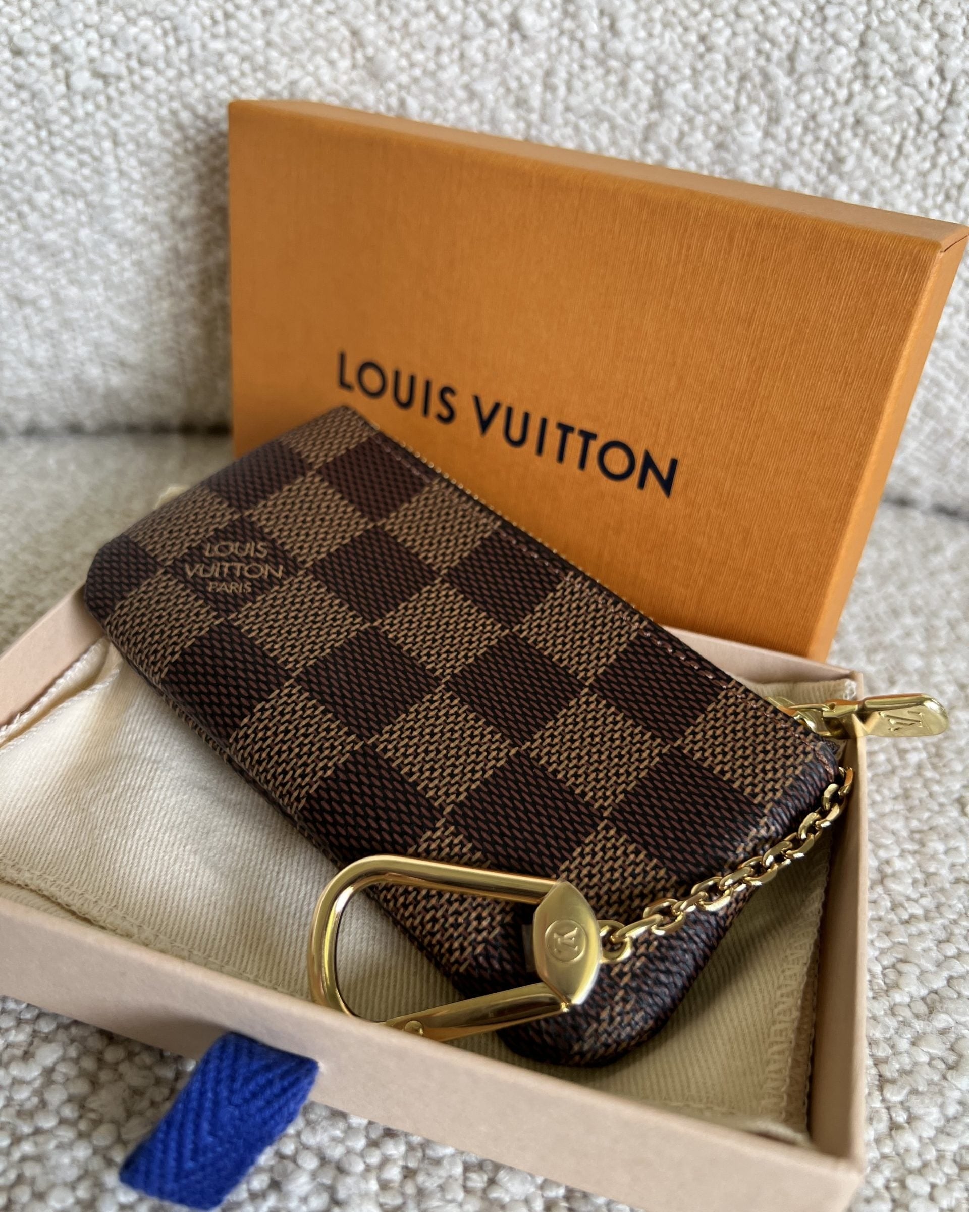 Louis Vuitton Pouch Purse Louis Vuitton  Damier Ebene Zipped Coin Purse - Redeluxe