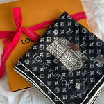 Louis Vuitton Shawl Black Louis Vuitton Double Face Shawl - Redeluxe