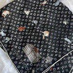Louis Vuitton Shawl Black Louis Vuitton Double Face Shawl - Redeluxe