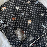 Louis Vuitton Shawl Black Louis Vuitton Double Face Shawl - Redeluxe