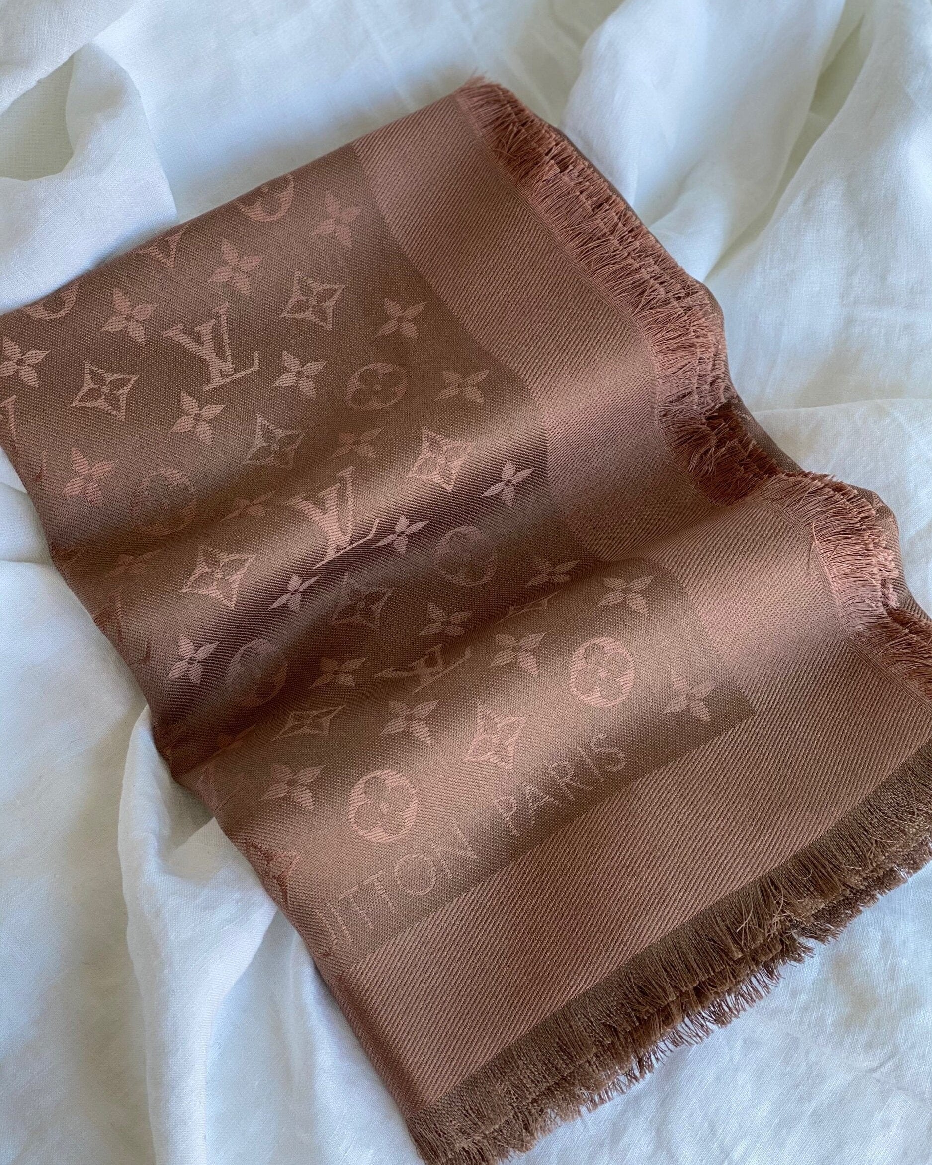 Louis Vuitton Shawl Brown Louis Vuitton Monogram Shawl Cappuccino (M75872) - Redeluxe